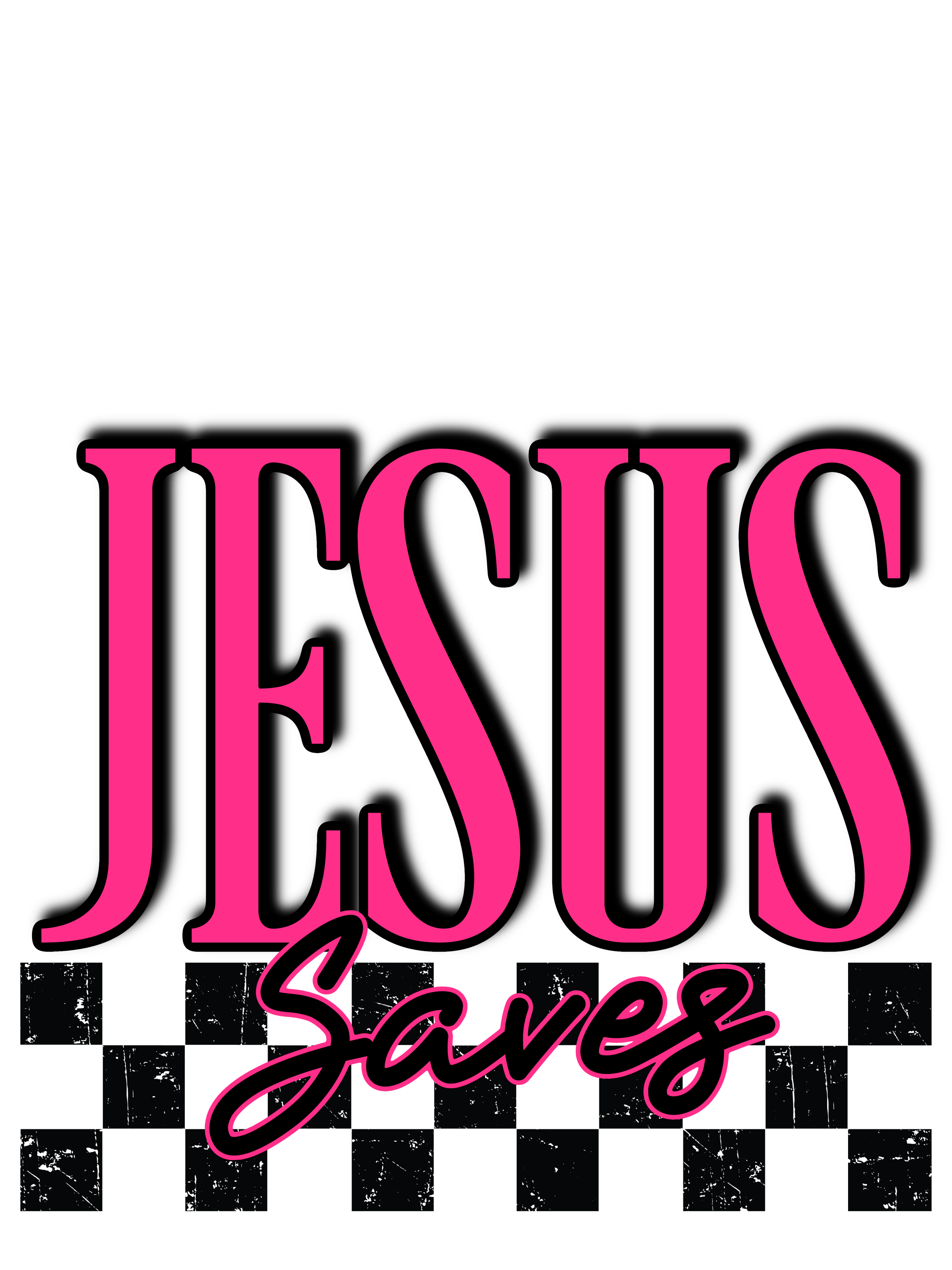 Jesus pink front