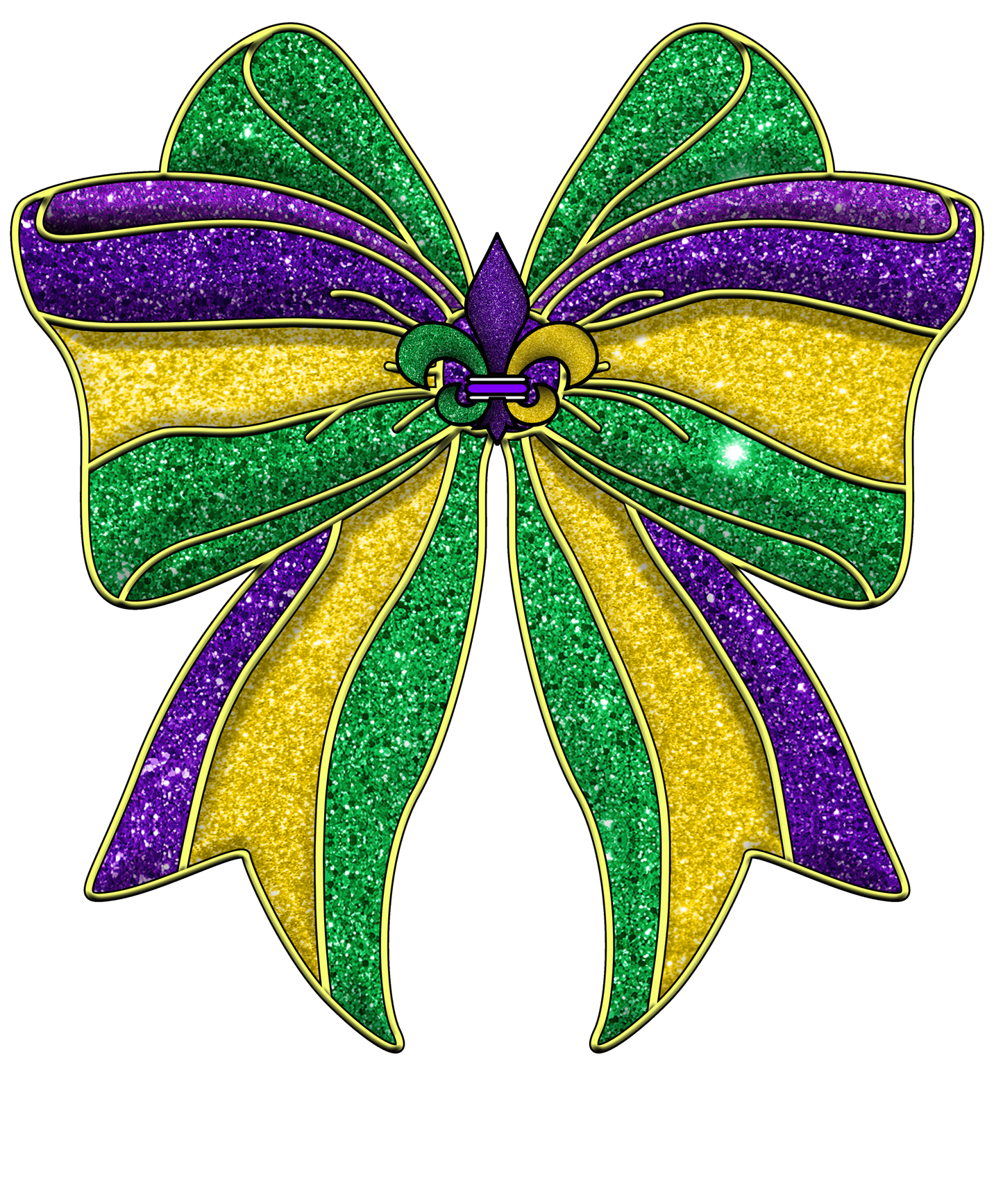 Mardi Gras 891 - Or 18122024 Vtn Glitter Coquette Bow Mardi Gras
