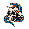 Randomness 1237 - Oldschool Skull Snake
