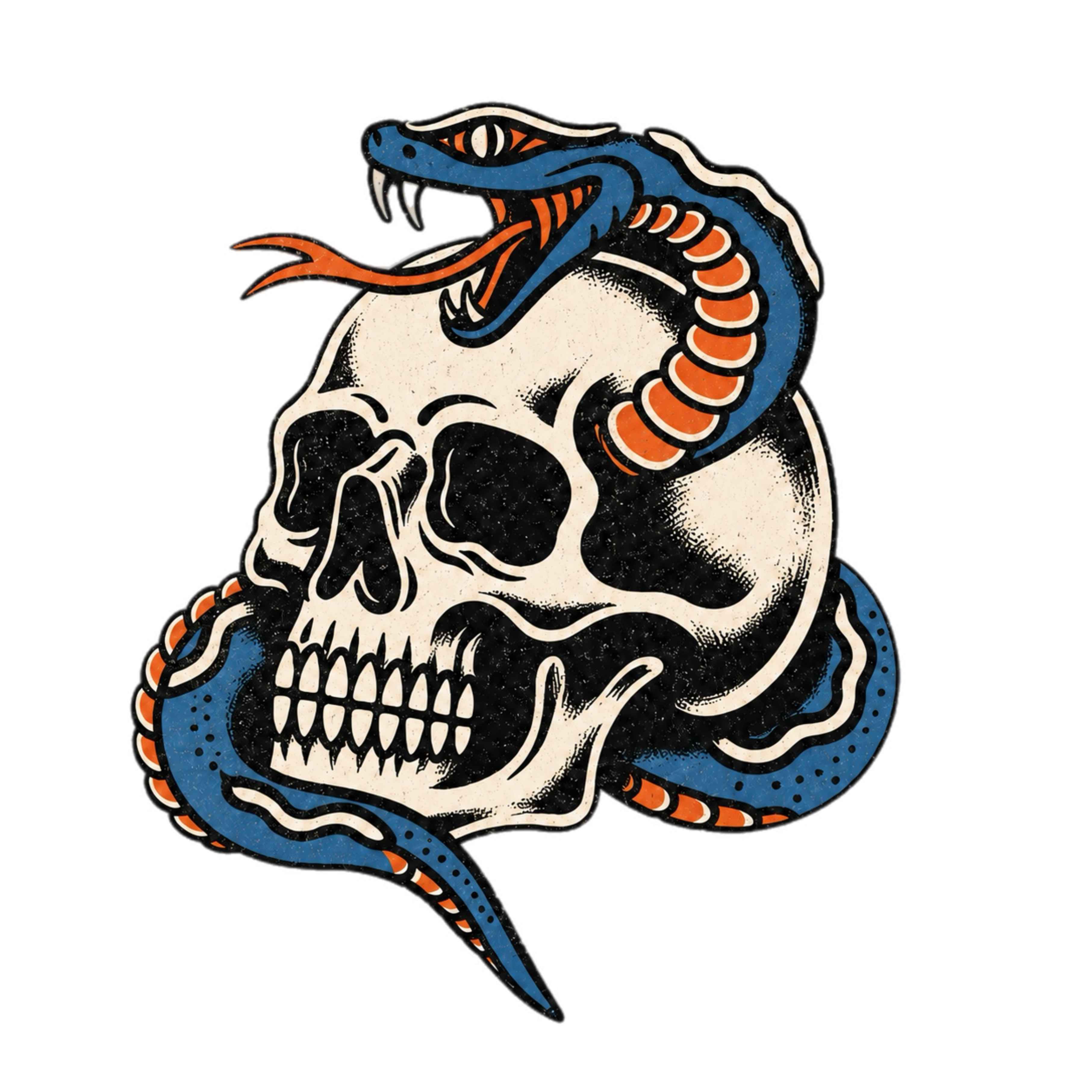 Randomness 1237 - Oldschool Skull Snake