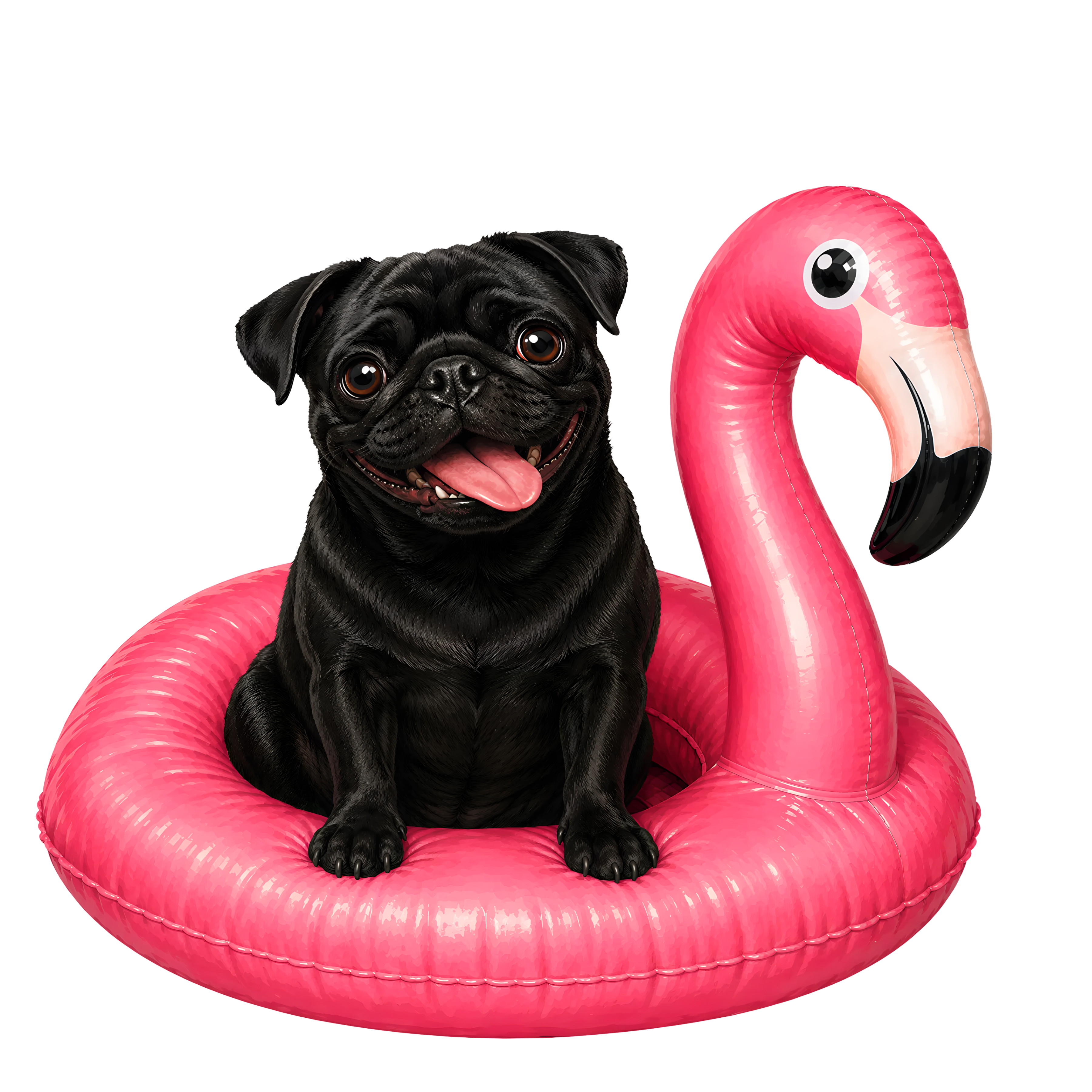 Randomness 325 - Black Pug Float