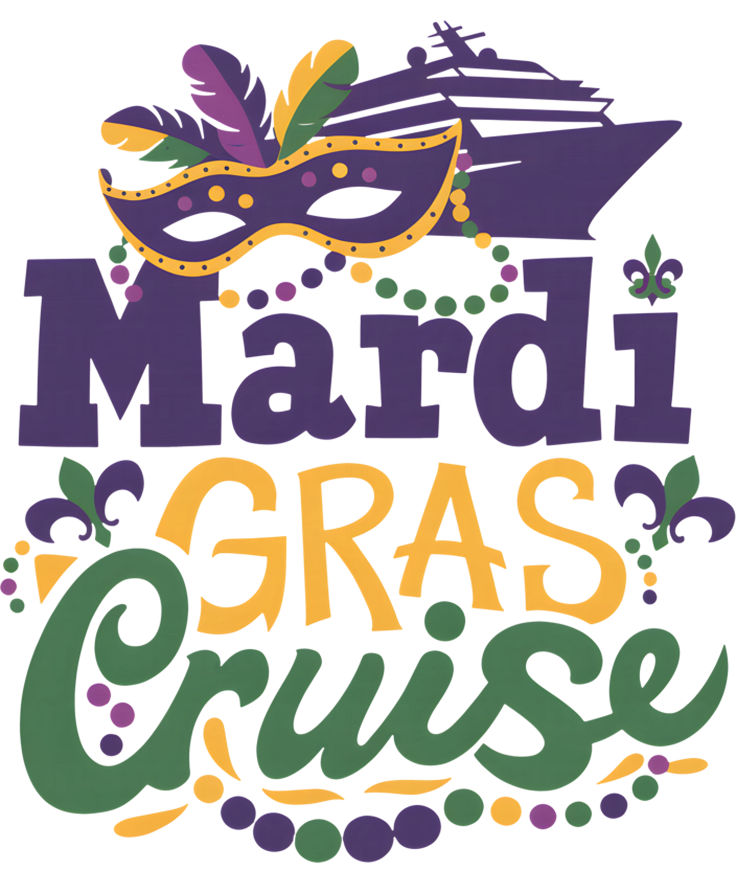 Mardi Gras 600 - Mardi Gras Cruise Crew 2026 Family Friend Group Vacations Sweatshirt (4)