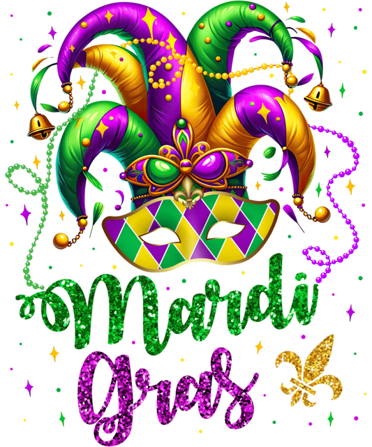 Mardi Gras 659 - Mardi Gras Shirts For Women Kids Men Beads Mask Feathers Hat Sweatshirt