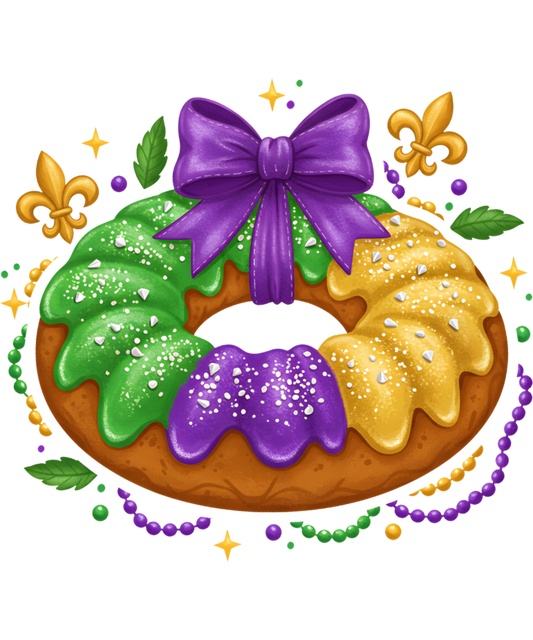 Mardi Gras 609 - Mardi Gras Donut Sweatshirt