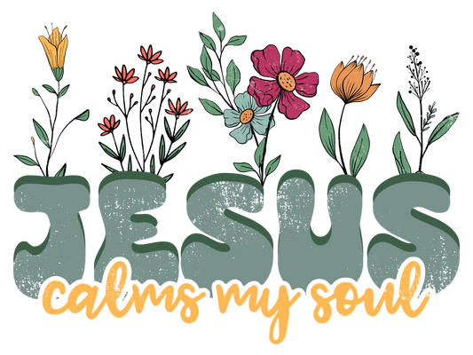 Retro Jesus floral