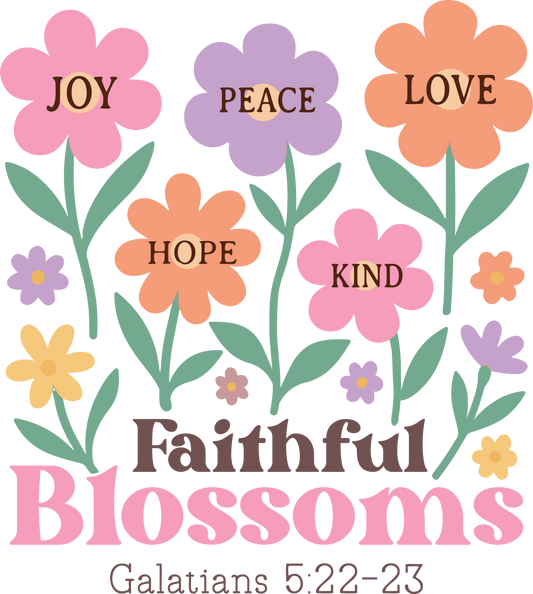 joy prace love hope kind faithful blossoms