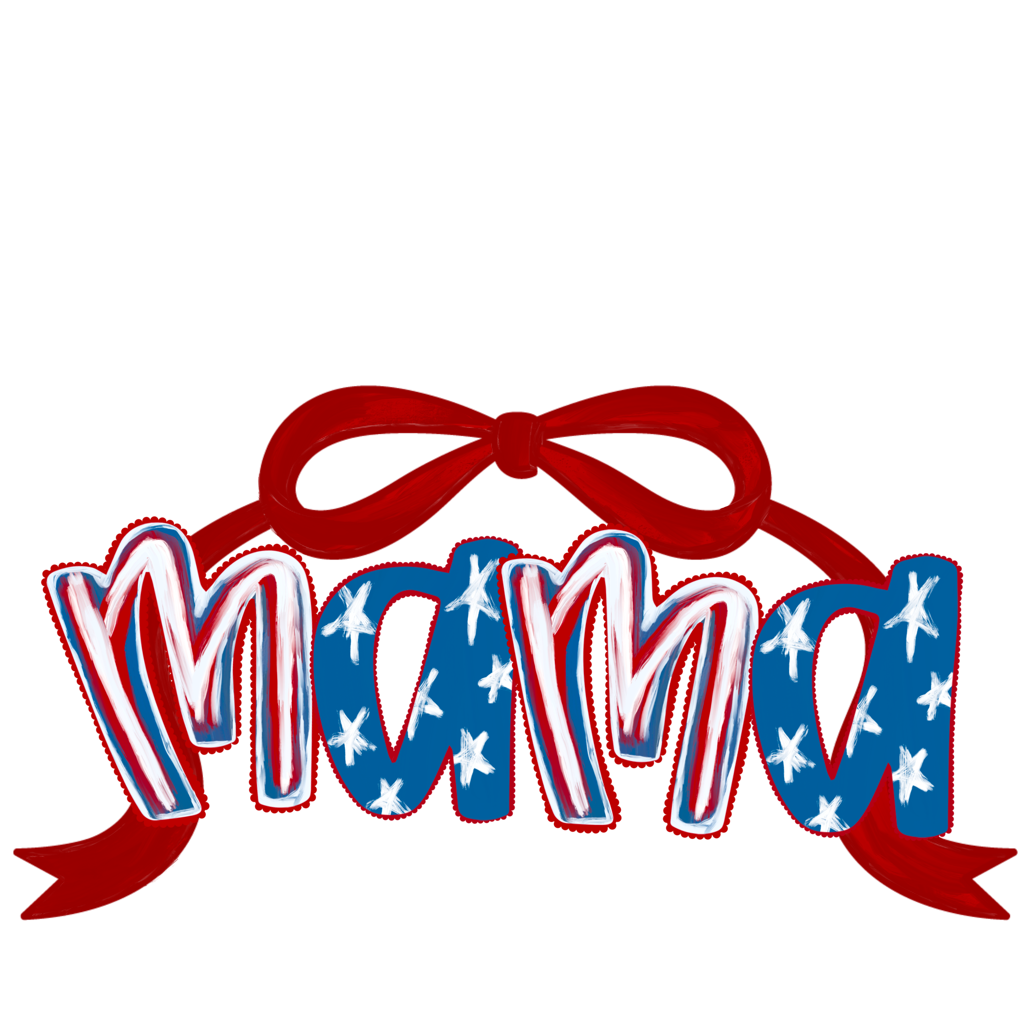 Randomness 1025 - Mama Patriotic Bow