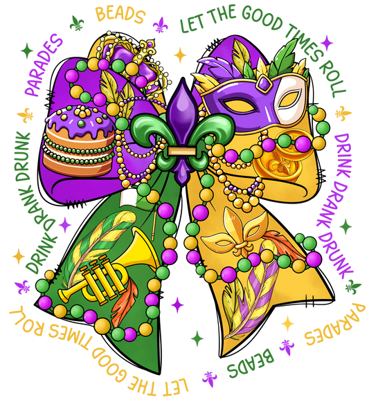 Mardi Gras 936 - Or 24122024 Nhuy Coquette Bow Mardi Gras Letthe Good Times Roll