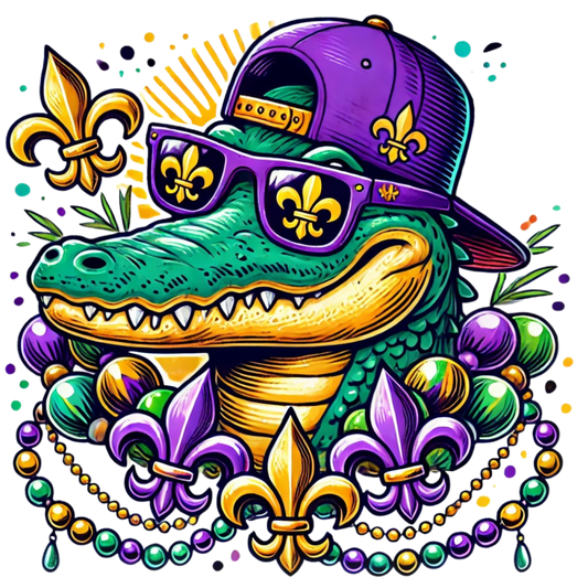 Mardi Gras 717 - Mardi Gras Gator Alligator Kids 112593908 Mardi Gras 4