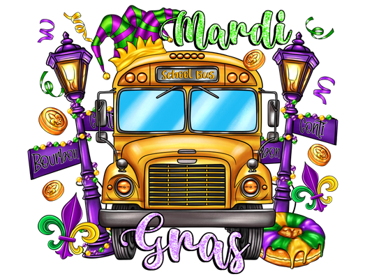 Teacher 466 - Mardigrasschoolbus