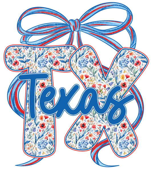 4th of July 415 - Or 02062025 Nhuy Coquette Bow Texas Tx America 4th Of July