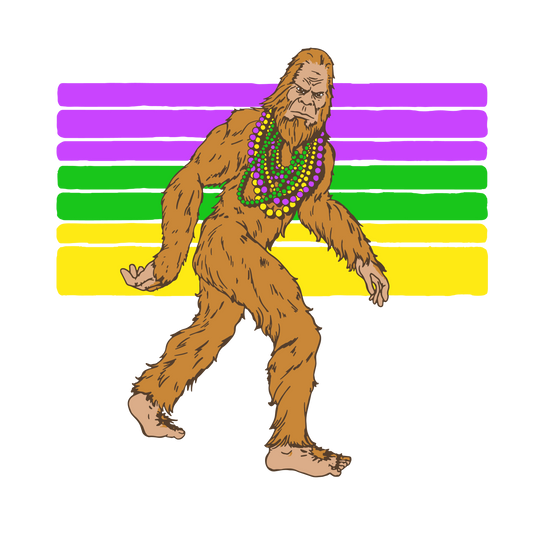 Mardi Gras 566 - Mardi Gras Bigfoot With Beads Svg Mardi Gras Svg Bigfoot Svg Untitled 1 01