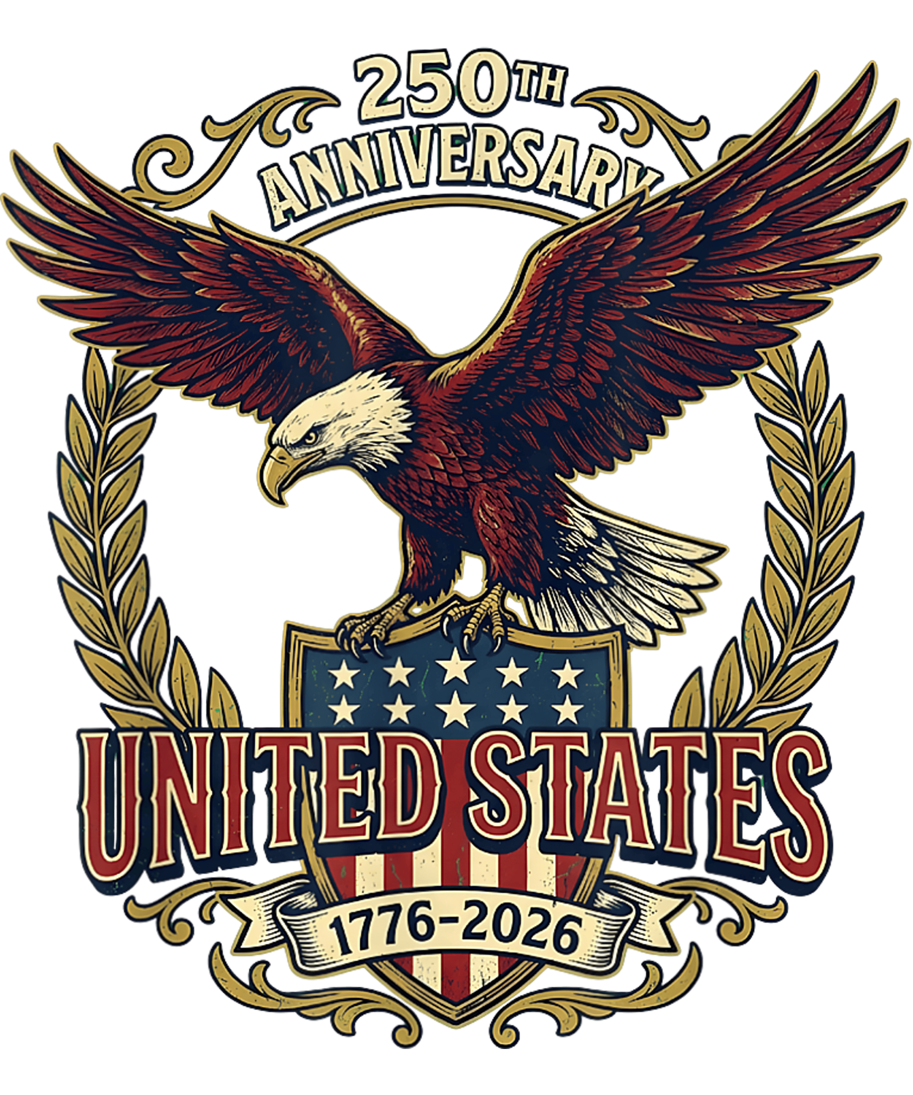 4th of July 30 - 250 Anniversary Usa 250th Us Flag Patriotic 4th Of July T Shirt