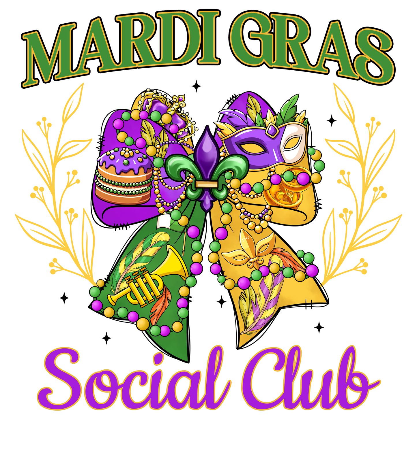 Mardi Gras 937 - Or 24122024 Nhuy Coquette Bow Mardi Gras Social Club