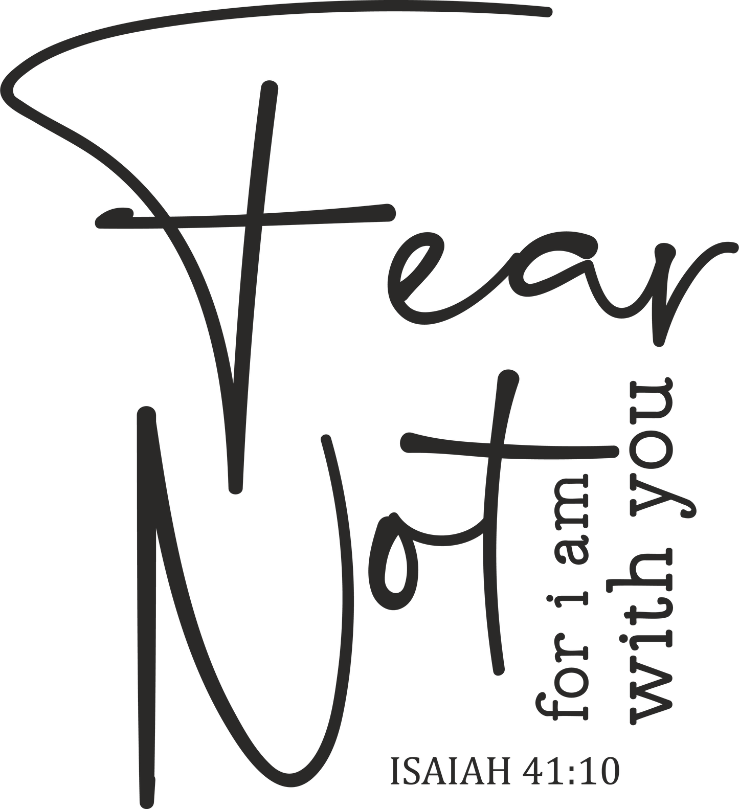 fear not for i am with you