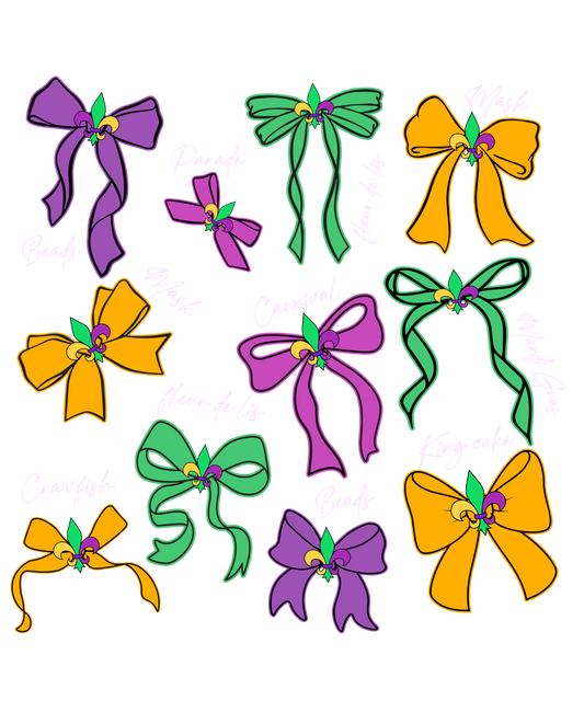 Mardi Gras 981 - Or 712025 Vtn Mardi Gras Coquette Bow