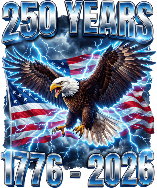 4th of July 332 - American Bald Eagle 1776 2026 250 Anniversary Usa Birthday Sweatshirt