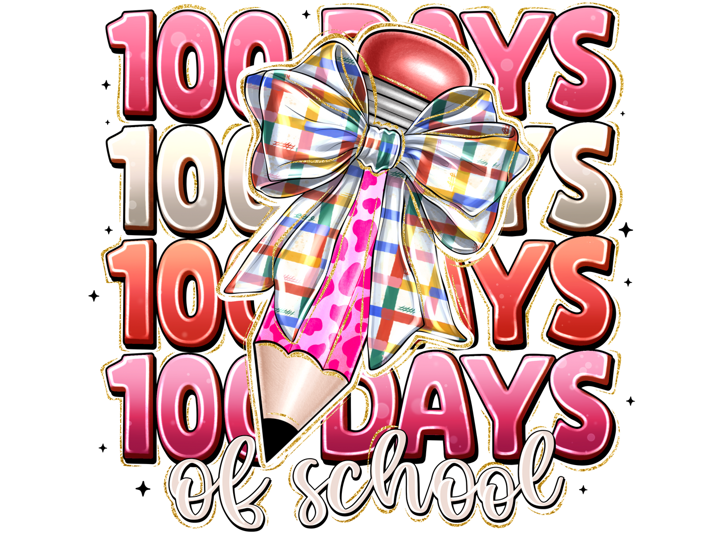 Teacher 35 - 100daysofschoolpencilbow