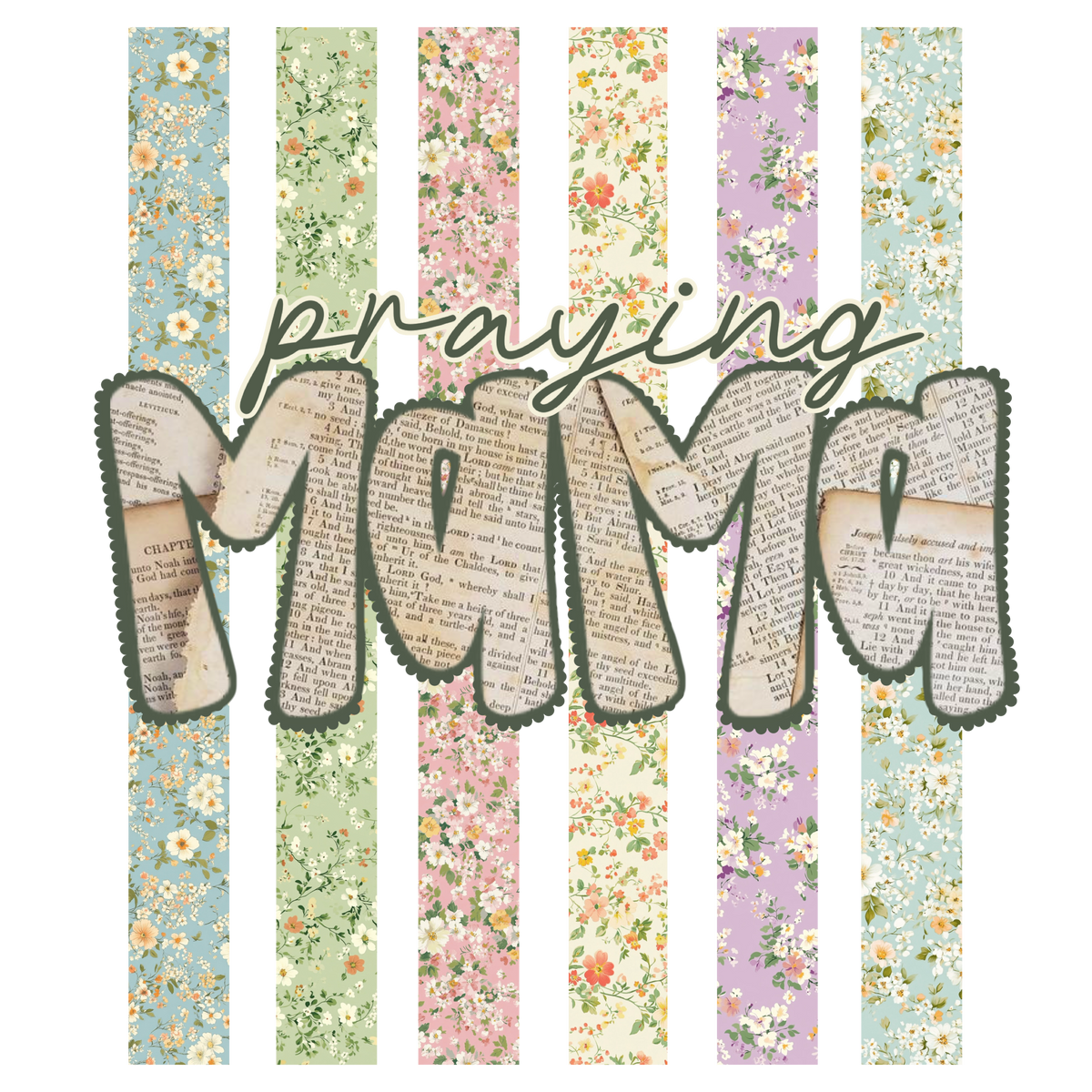 Randomness 1356 - Praying Mama Paper Letters