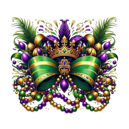 Mardi Gras 711 - Mardi Gras Coquette Bow Png 111295373 Mardi Gras Coquette Bow Png