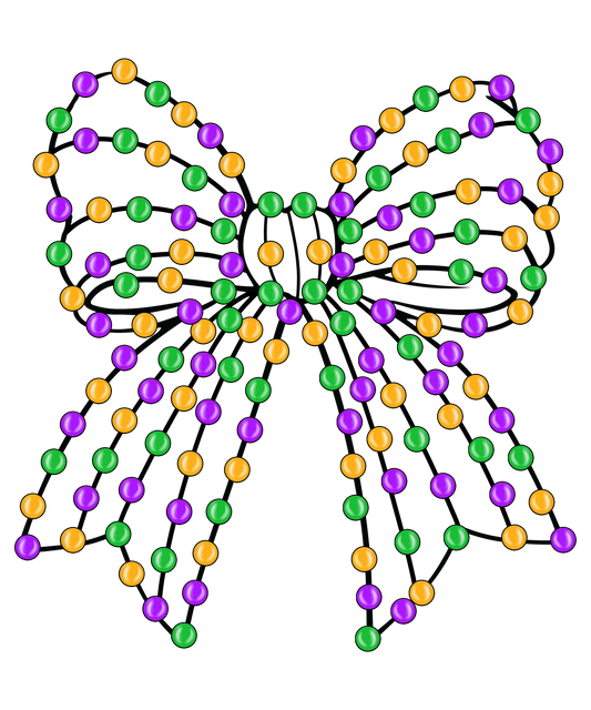 Mardi Gras 712 - Mardi Gras Coquette Bow Png 111439851 383