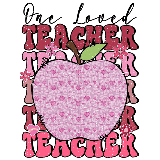 Valentine's Day 104 - One Loved Teacher Distressed