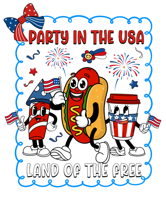 4th of July 482 - Or 24052025 Nhuy Coquette Bow Frame Party In The Usa Land Of The Free 4th Of July America
