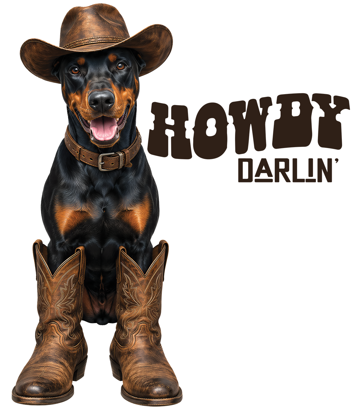 Randomness 858 - Howdy Darlin Doberman