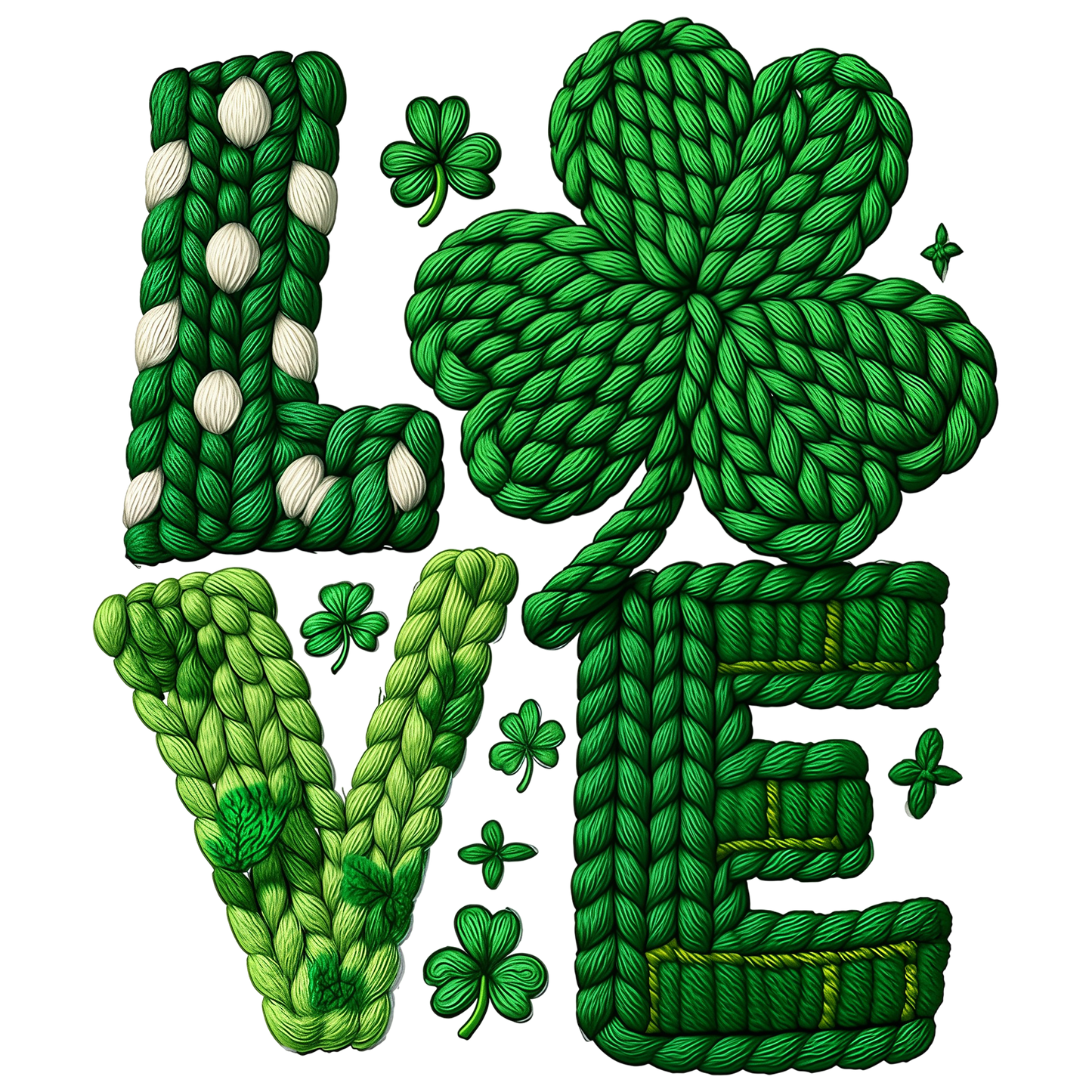 St. Patrick's Day 155 - Yarn Faux St Patrick’S Day Love Png