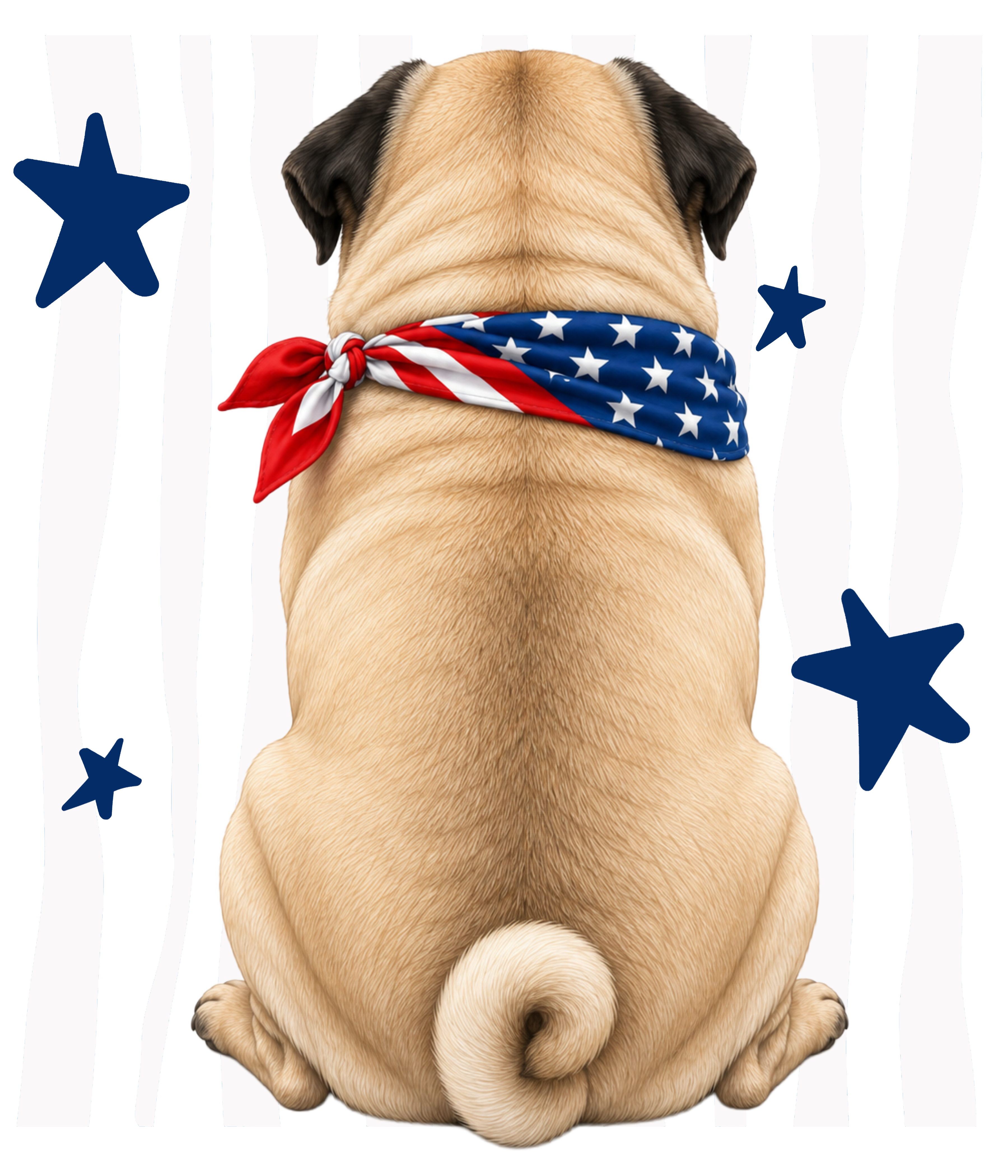 Randomness 1390 - Pug Usa Back