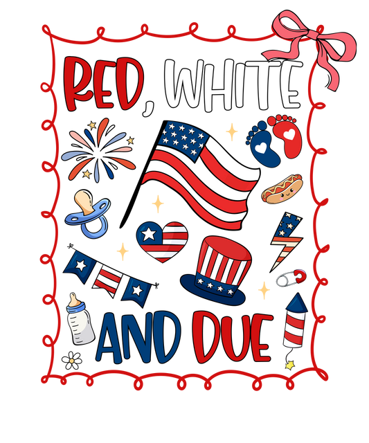 4th of July 445 - Or 06062025 Nhuy Red White And Due Nicu Nurse America 4th Of July