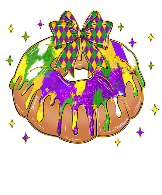 Mardi Gras 939 - Or 24122024 Vtn Coquette Bow King Bread Mardi Gras
