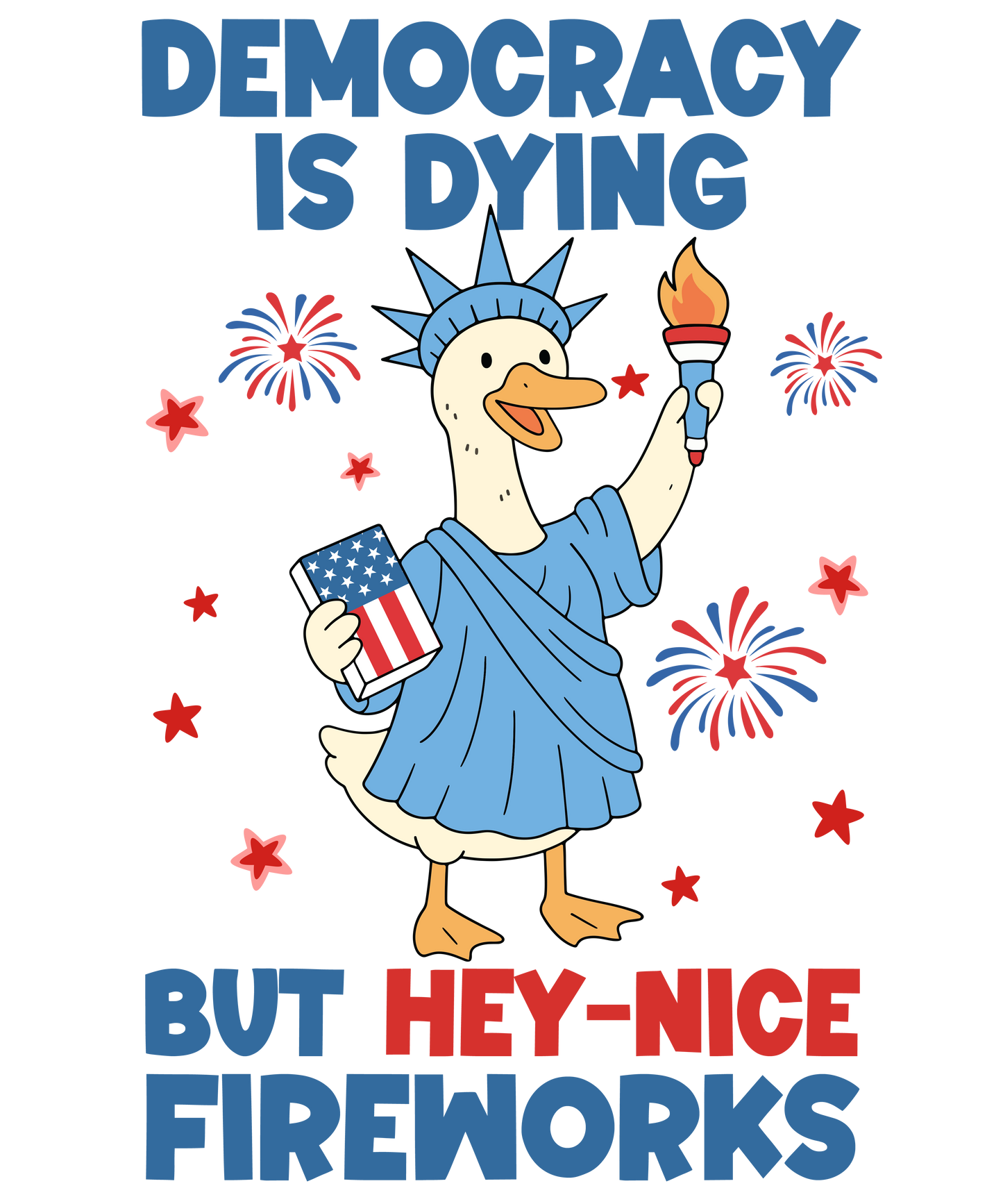 4th of July 503 - Or 31052025 Vtn 4th Of July Silly Goose Democracy Is Dying