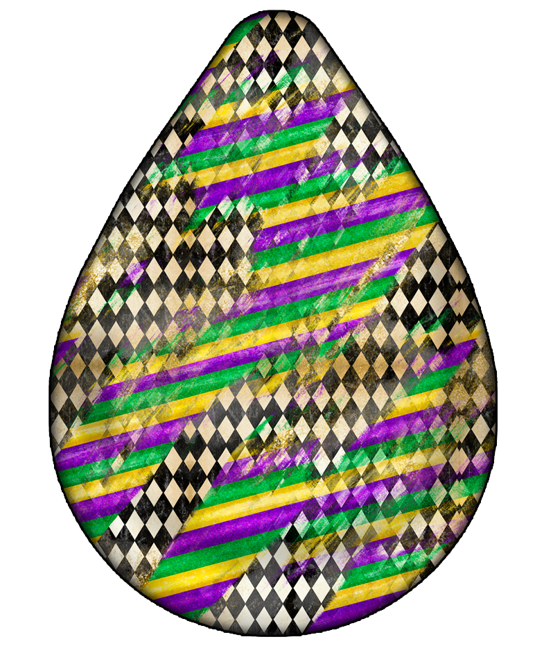 Mardi Gras 767 - Mardigrasearringteardrop10