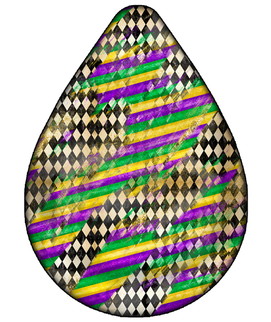 Mardi Gras 767 - Mardigrasearringteardrop10