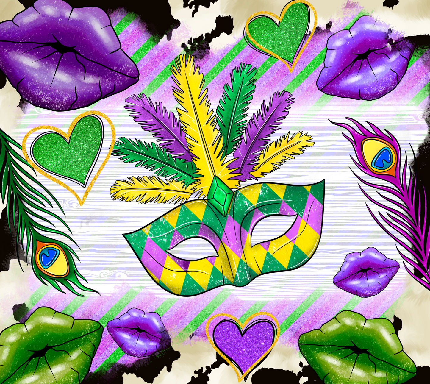 Mardi Gras 790 - Mardigrashatlipstumbler