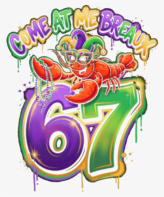 Mardi Gras 430 - Gen Alpha Brain Rot Meme Sweatshirt