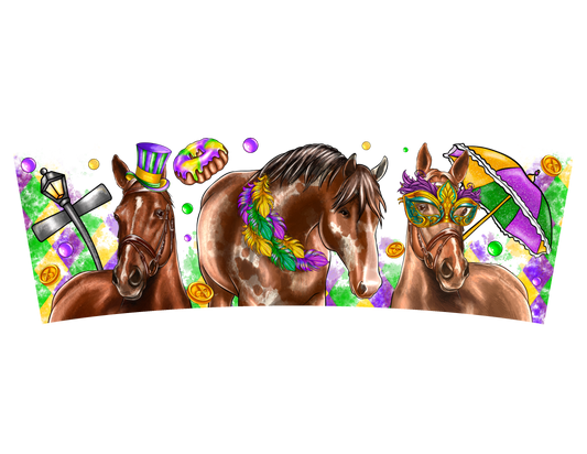 Mardi Gras 796 - Mardigrashorse40oztumbler