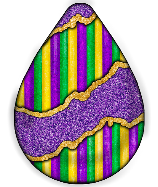Mardi Gras 776 - Mardigrasearringteardrop6