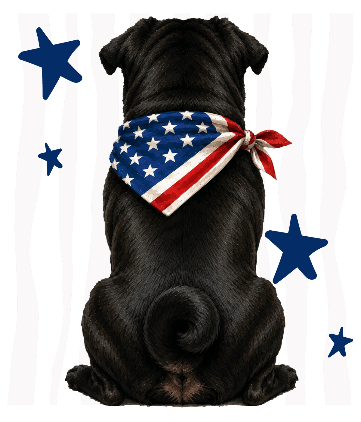 Randomness 324 - Black Pug Back
