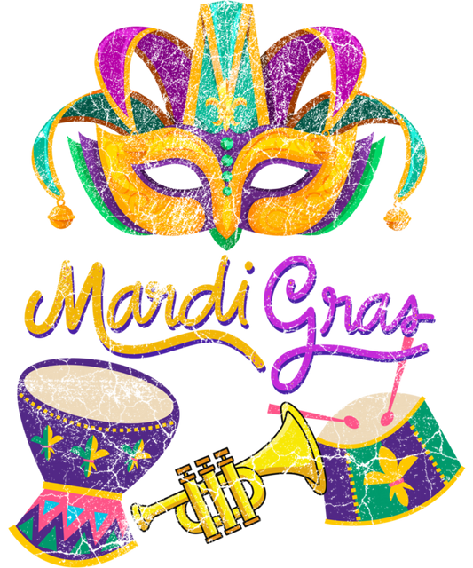 Mardi Gras 1033 - Vintage Marti Gras Party Festival Fun Sweatshirt