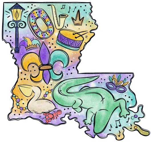 Mardi Gras 539 - Louisiana Mardi Gras Watercolor Png 87597838 Louisiana Mardigras