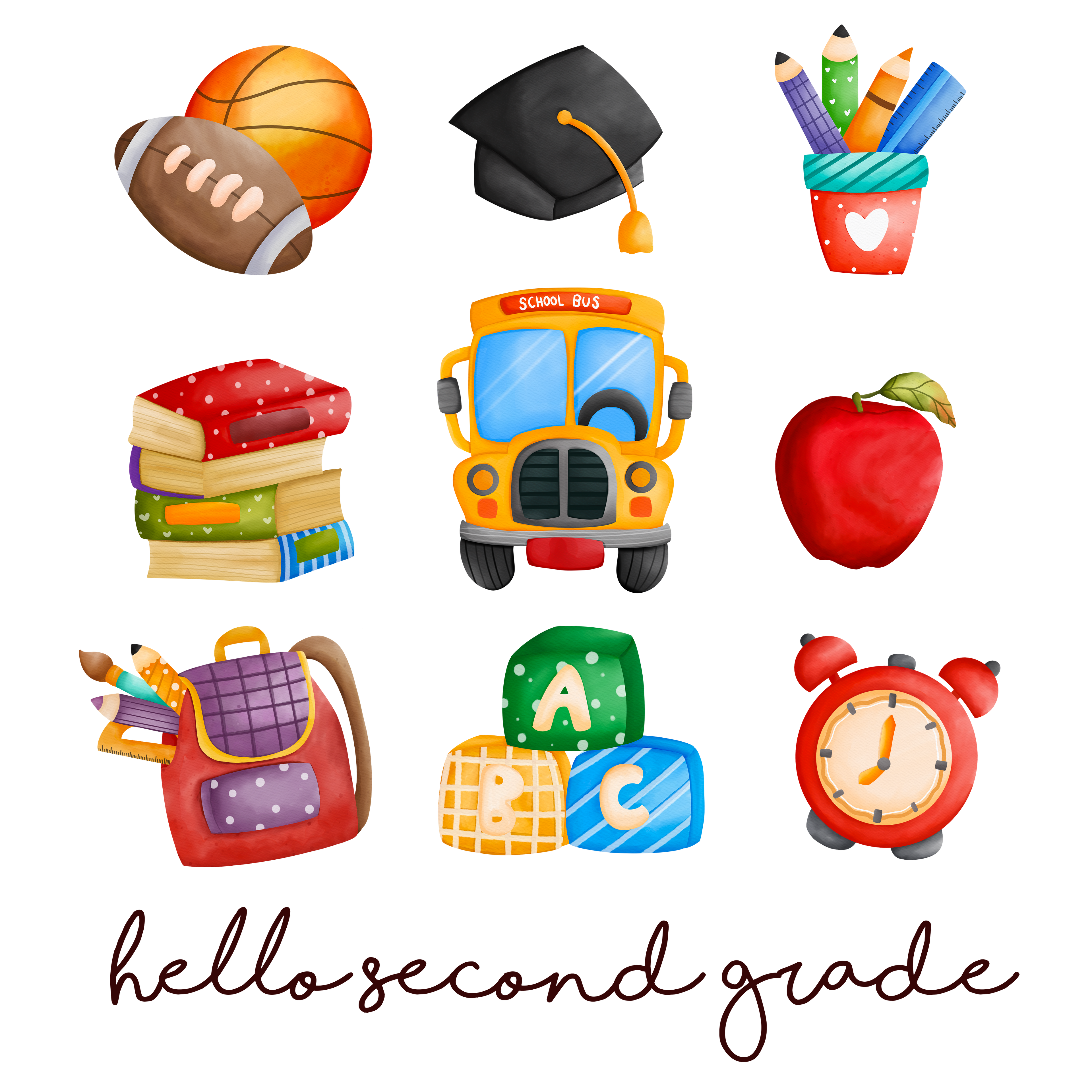 Back to School 102 - A01 L240624 11 Hello Second Grade