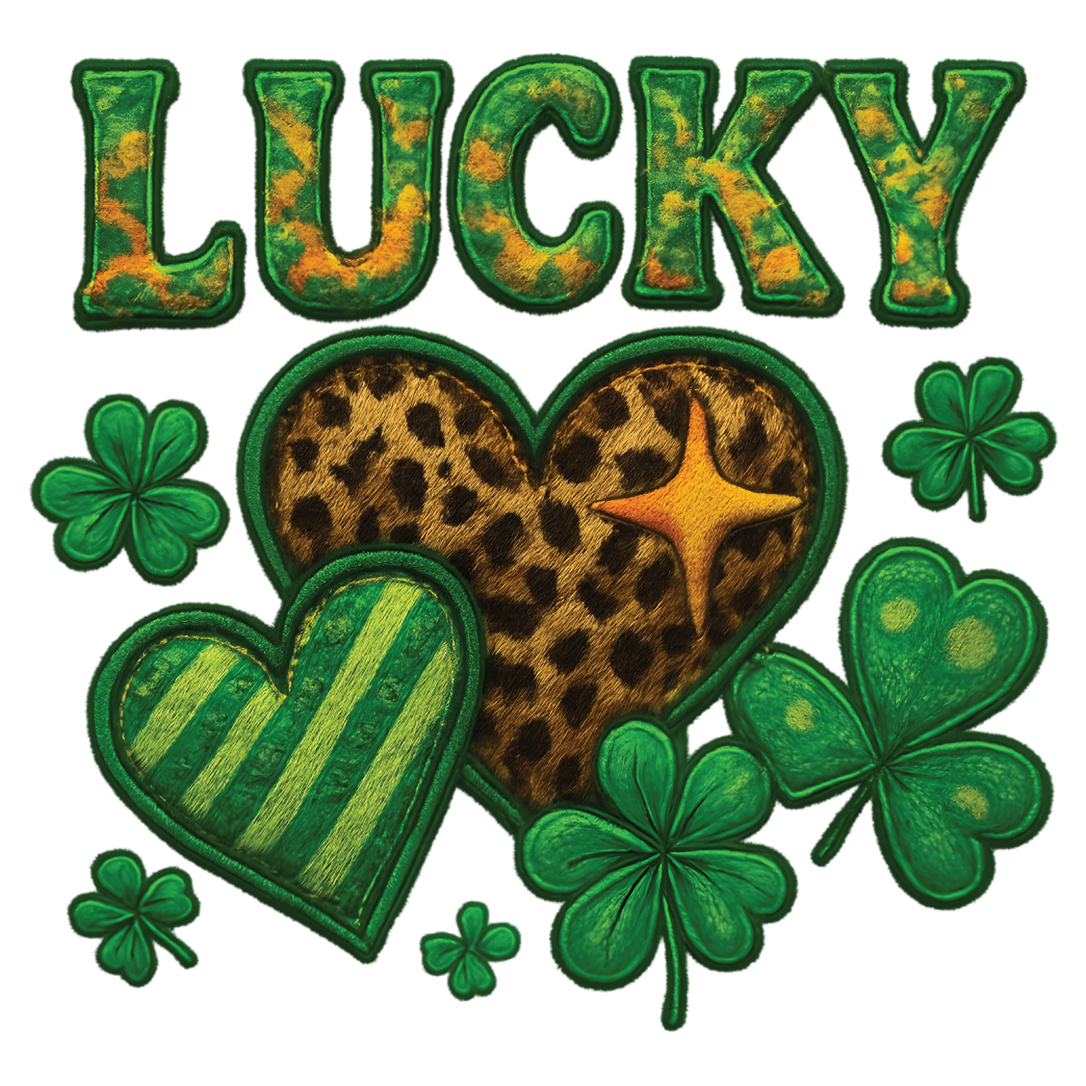 Lucky St Patricks Day Hearts 138724842 Lucky St. Patrick's Day Hearts Png