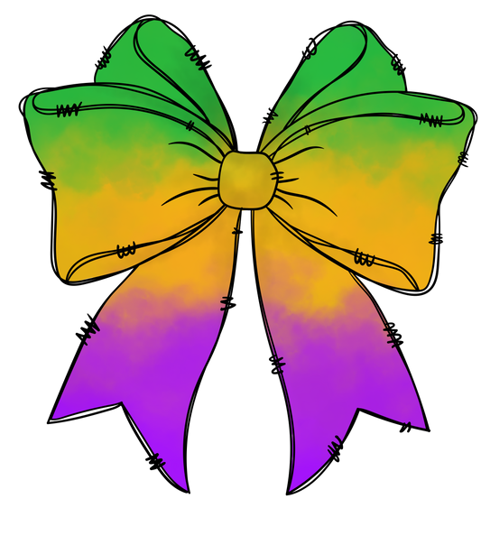 Mardi Gras 893 - Or 20122024 Nhuy Coquette Bow Mardi Gras