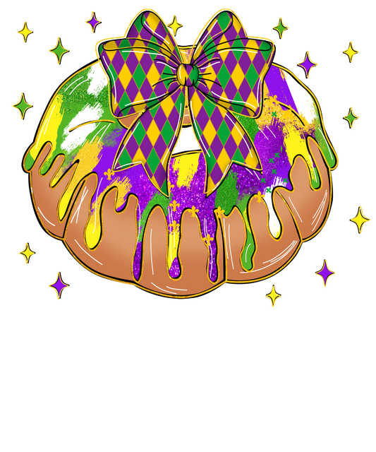 Mardi Gras 938 - Or 24122024 Vtn Coquette Bow King Bread Mardi Gras Fix
