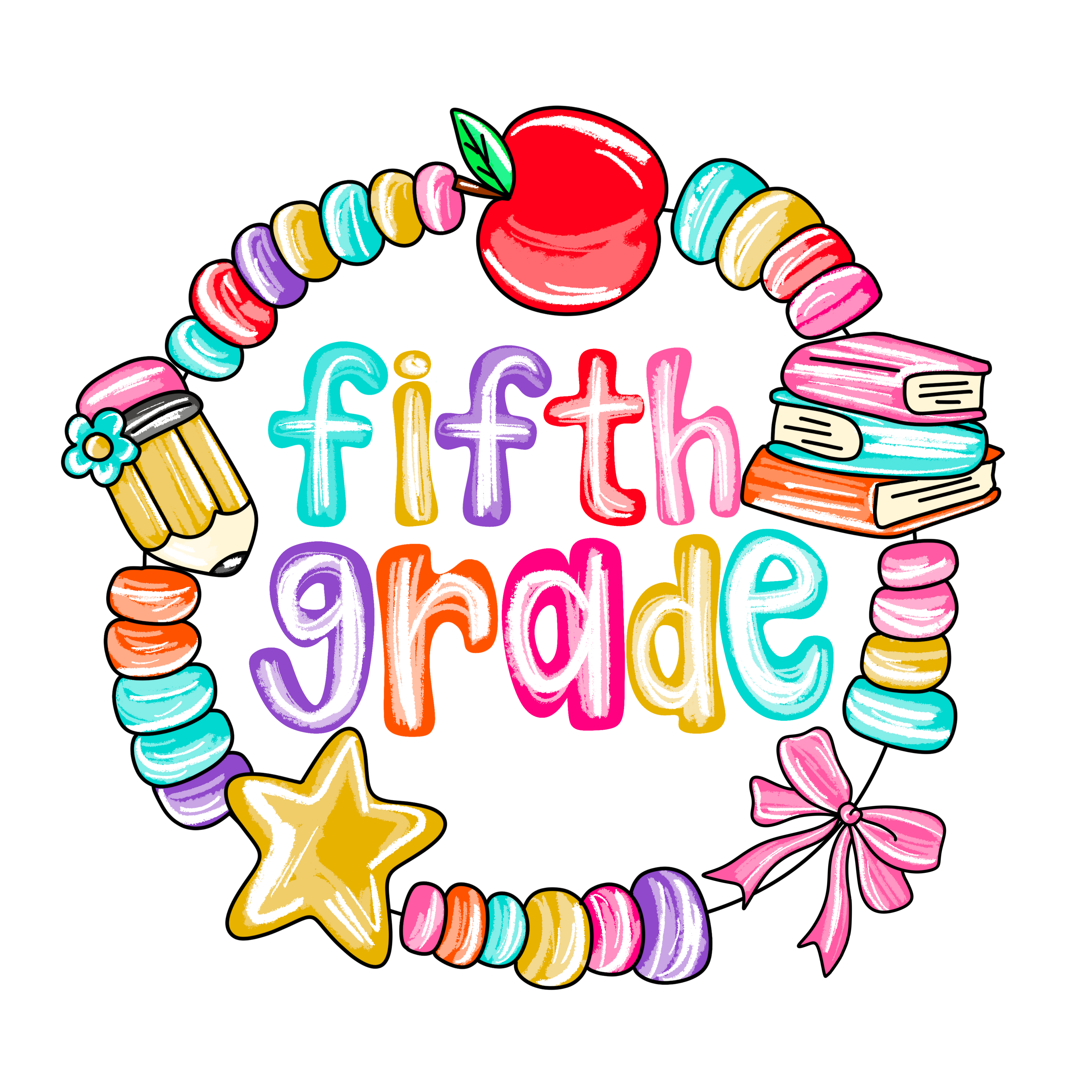 Back to School 79 - 5th Grade Bracelet