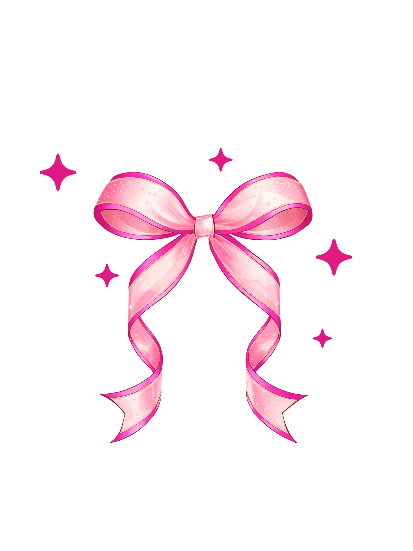 Pink bow front