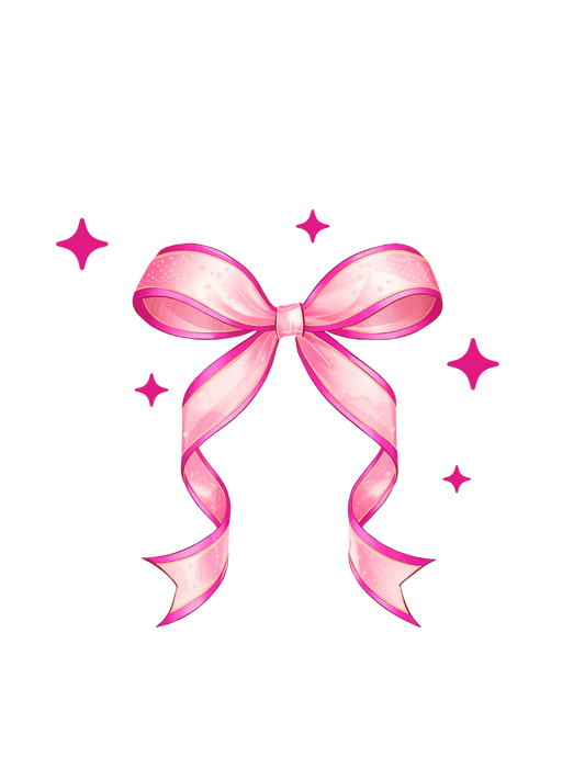 Pink bow front