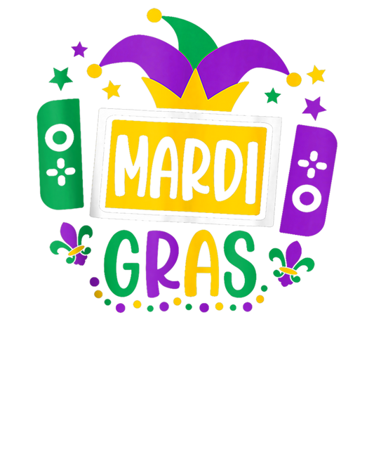 Video Game Controller Mardi Gras Jersy Beads Gamer